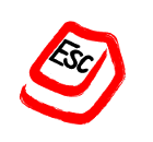 ESC Logo - Keyboardtaste mit Aufschrift "ESC"